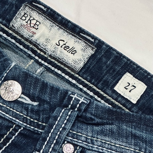 ππΈ BUCKLE BKE Stella Bootcut Jeans | 27R |β Dark Wash Stretch Denim 2000s - Picture 5 of 6